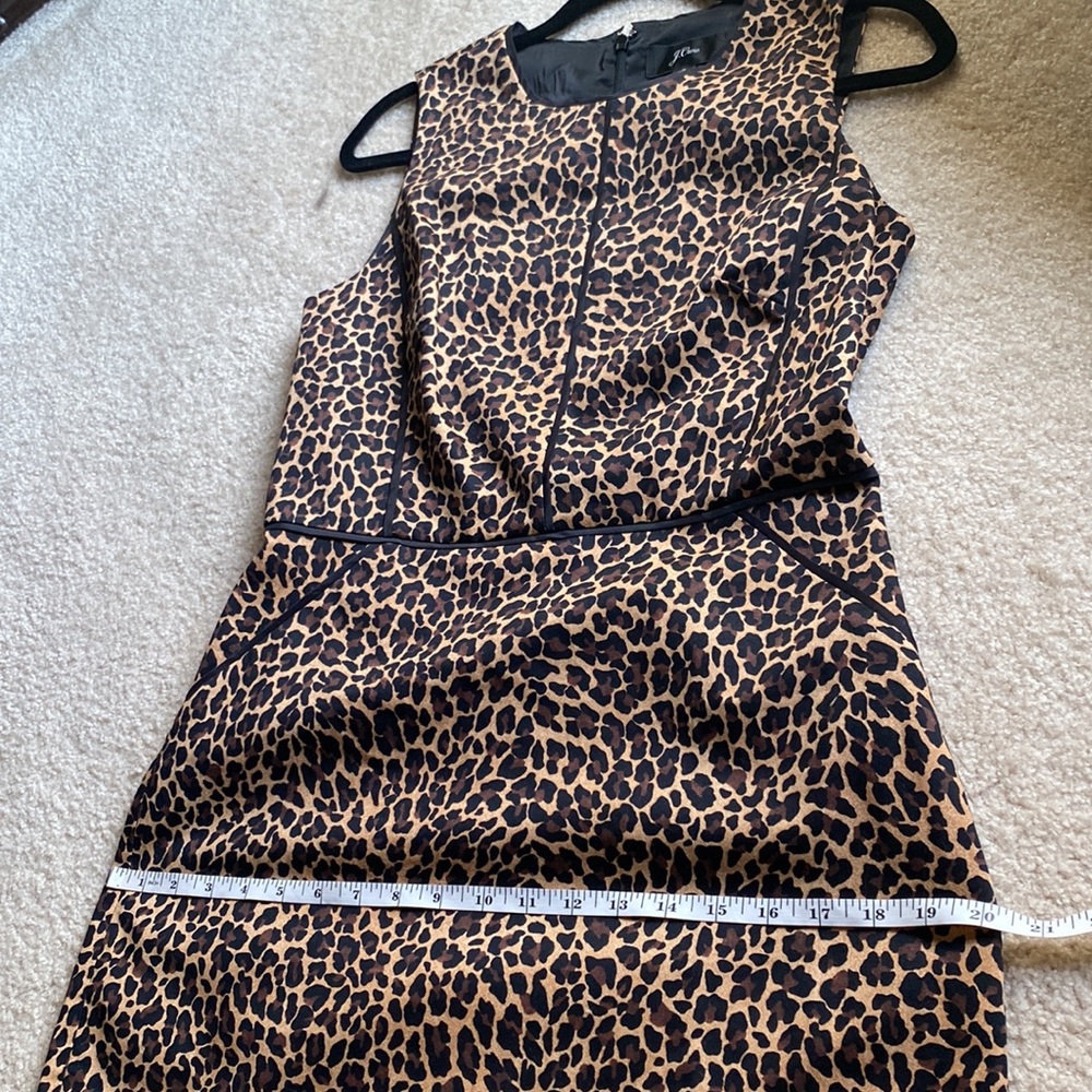 J. Crew Leopard Print Sheath Dress in Brown and Black - Picture 14 of 16